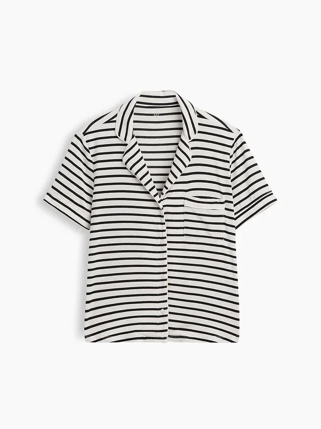 Zacht modaal pyjamashirt Tops