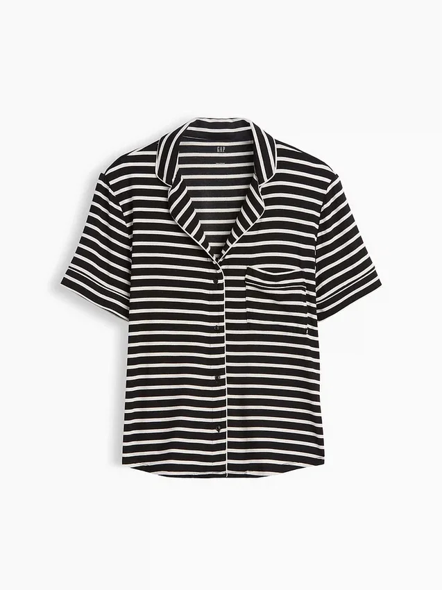 Zacht modaal pyjamashirt Tops