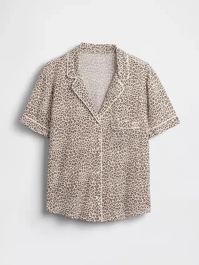 Zacht modaal pyjamashirt Tops