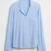 Zacht modaal pyjamashirt Tops