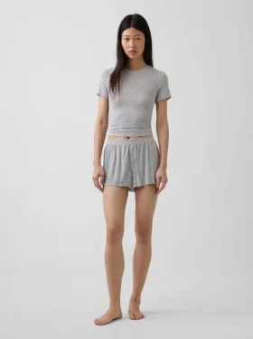 Zachtste modal rib korte broeken voor pyjama's