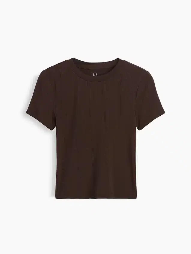 Zacht modaal ribpyjama-T-shirt