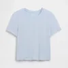 Zacht modaal ribpyjama-T-shirt