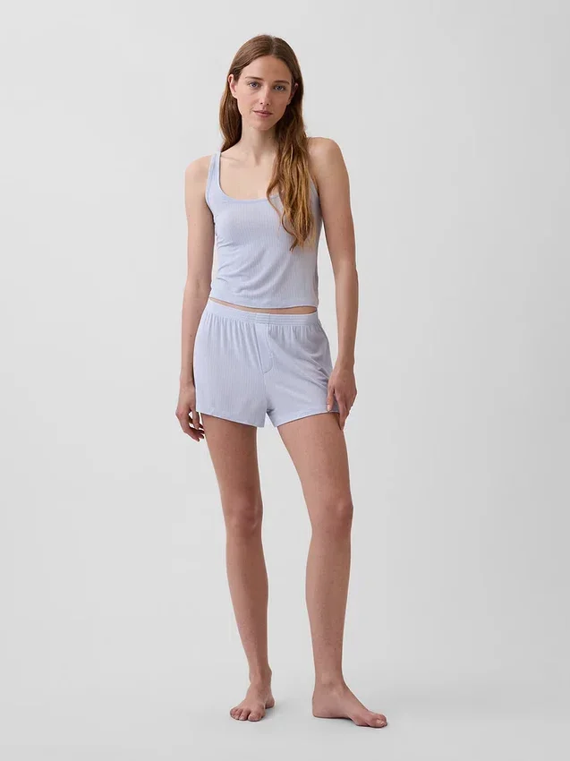 Zacht modaal ribpyjama-tanktop