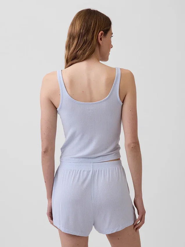 Zacht modaal ribpyjama-tanktop