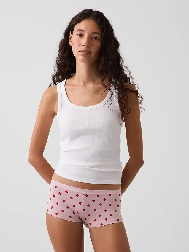 Zachtst biologisch stretchkatoenen shorty