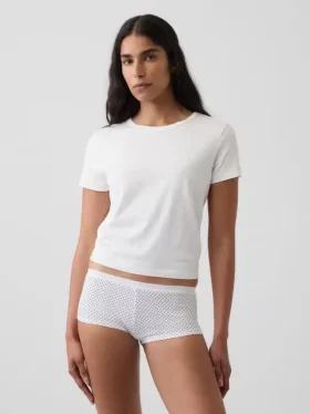 Zachtst biologisch stretchkatoenen shorty