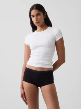 Zachtst biologisch stretchkatoenen shorty
