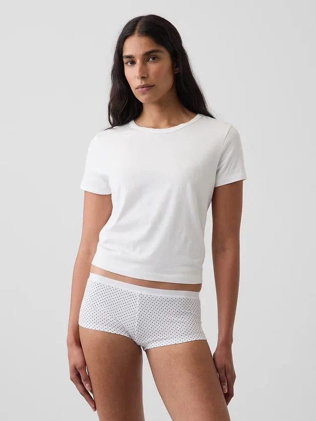 Zachtst biologisch stretchkatoenen shorty
