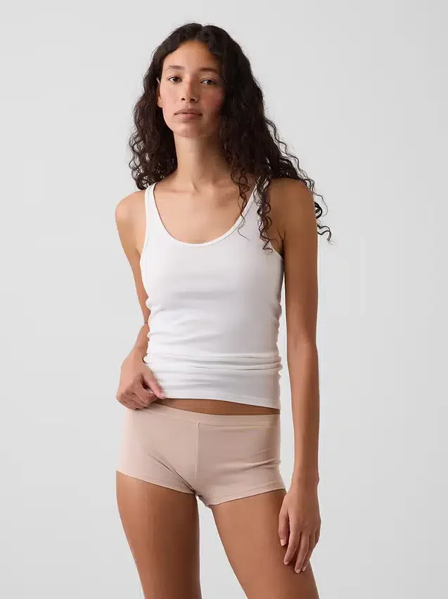 Zachtst biologisch stretchkatoenen shorty
