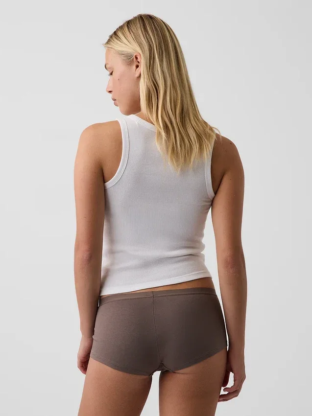Zachtst biologisch stretchkatoenen shorty