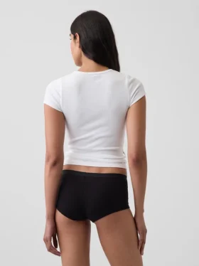 Zachtst biologisch stretchkatoenen shorty