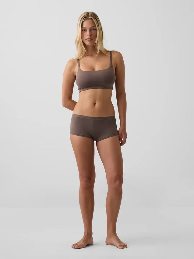 Zachtst biologisch stretchkatoenen shorty