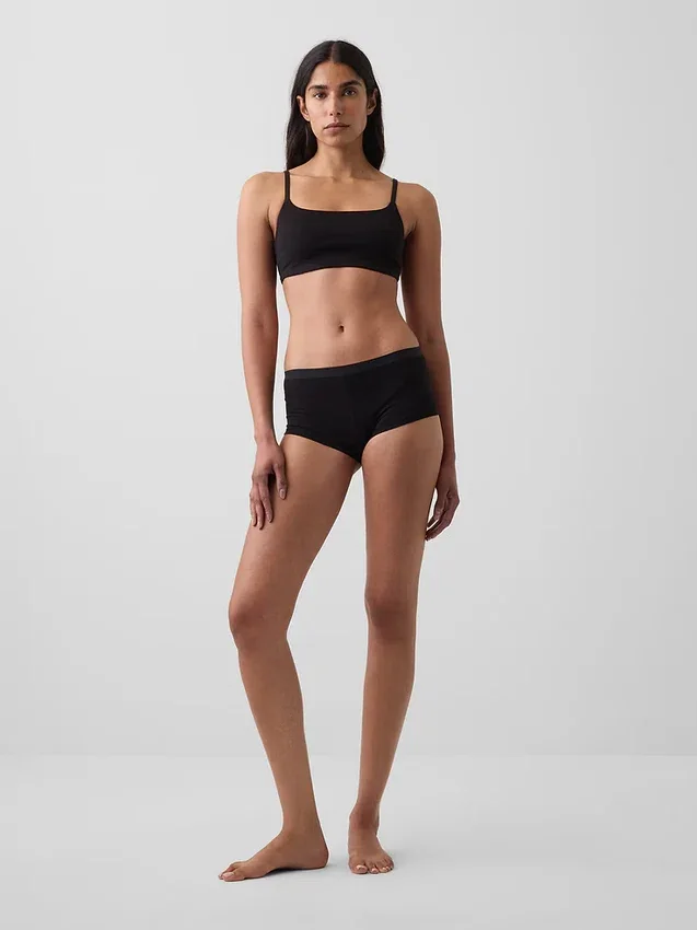 Zachtst biologisch stretchkatoenen shorty