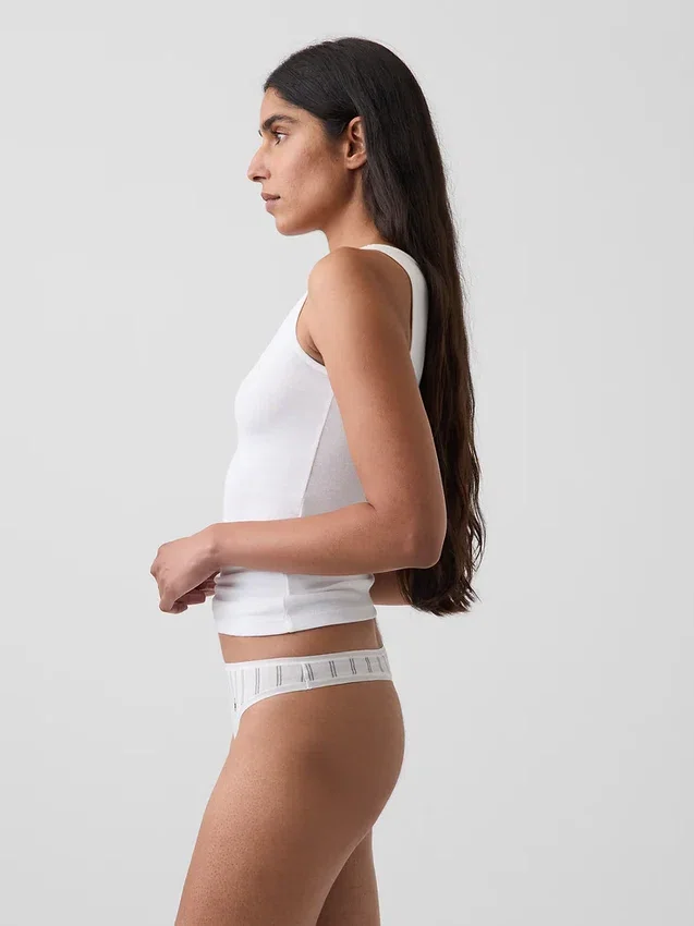 Zachtst biologisch stretchkatoenen string