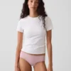 Zachtste biologische stretchkatoenen cheeky hipster met kanten rand