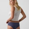Zachtste biologische stretchkatoenen cheeky hipster met kanten rand