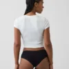 Zachtste biologische stretchkatoenen cheeky hipster met kanten rand