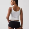 Zachtste biologische stretchkatoenen shorty met logo