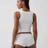 Zachtste biologische stretchkatoenen shorty met logo