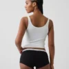 Zachtste biologische stretchkatoenen shorty met logo