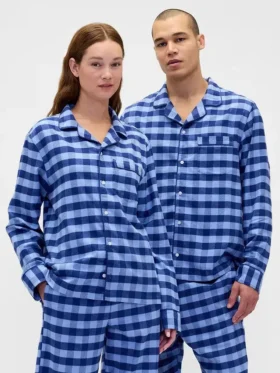 Zachtste flanellen pyjamashirt voor volwassenen