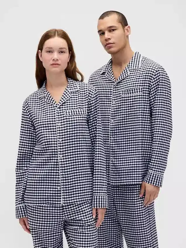 Zachtste flanellen pyjamashirt voor volwassenen