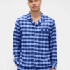 Zachtste flanellen pyjamashirt voor volwassenen