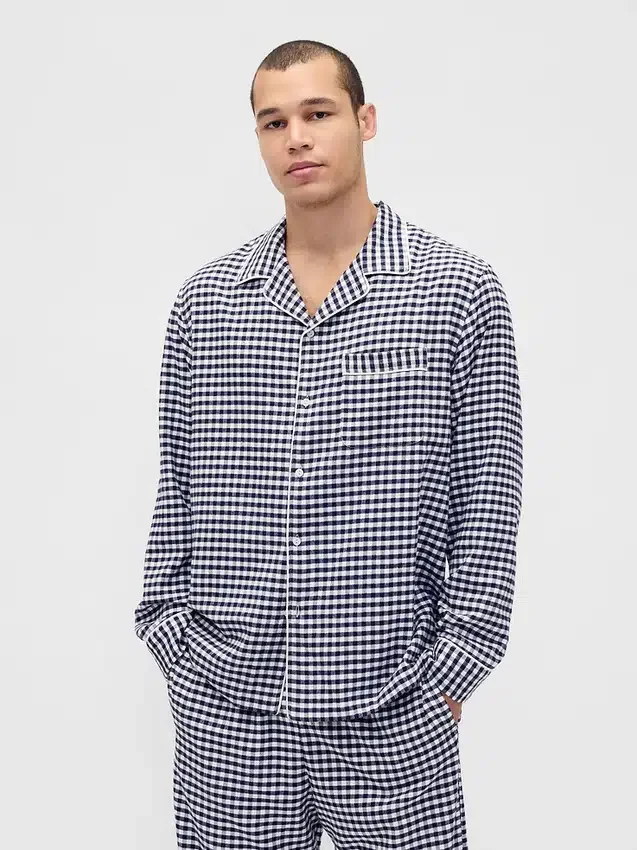 Zachtste flanellen pyjamashirt voor volwassenen