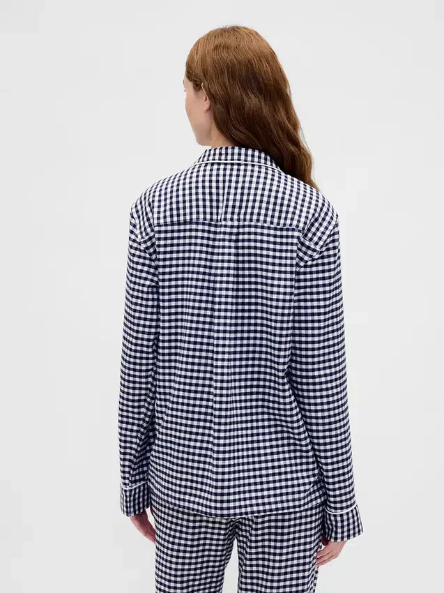 Zachtste flanellen pyjamashirt voor volwassenen