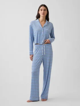 Zachtste modaal cropped pyjamatop