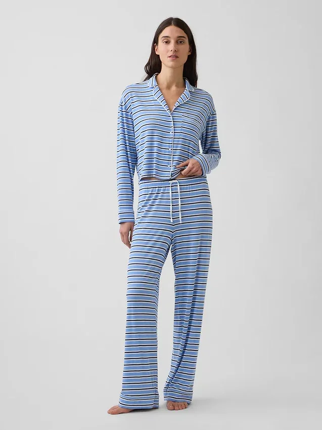 Zachtste modaal cropped pyjamatop