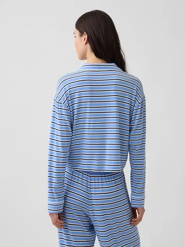 Zachtste modaal cropped pyjamatop