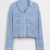 Zachtste modaal cropped pyjamatop