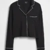 Zachtste modaal cropped pyjamatop
