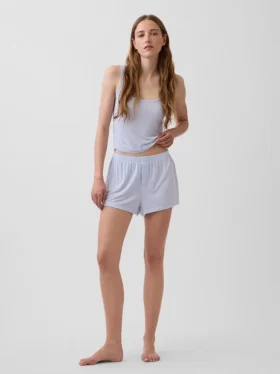 Zachtste modal rib korte broeken voor pyjama's