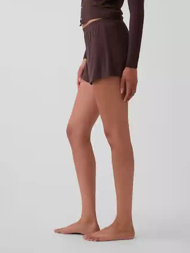 Zachtste modal rib korte broeken voor pyjama's