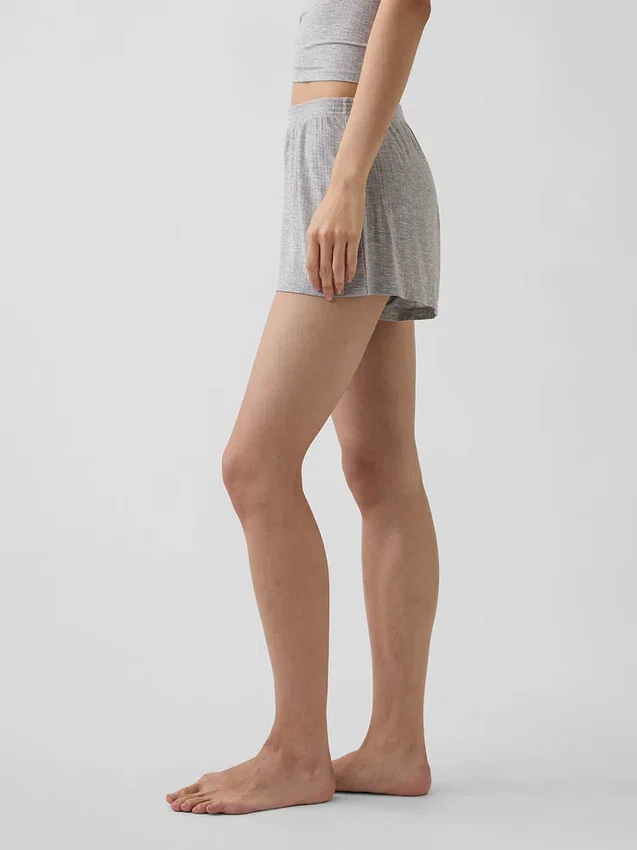 Zachtste modal rib korte broeken voor pyjama's