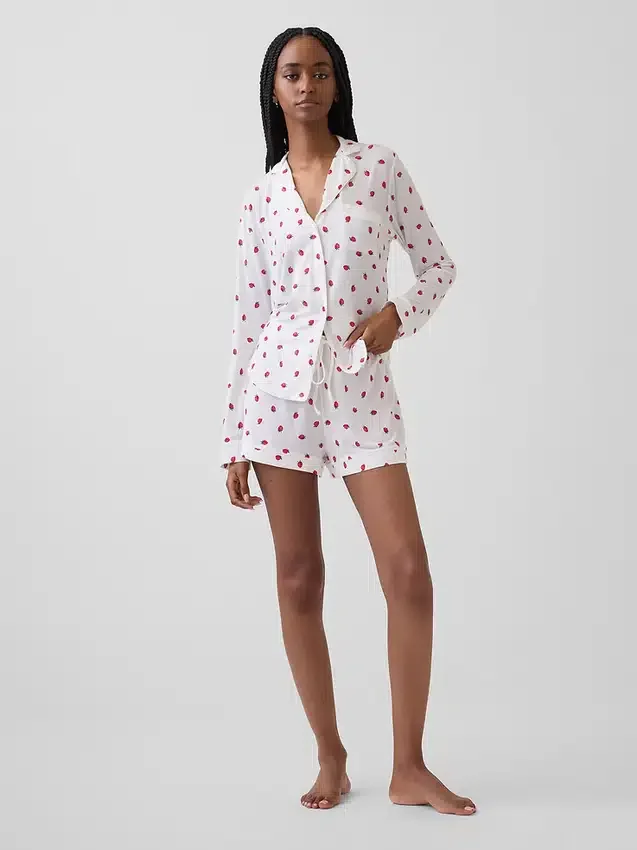 Zachtste pyjama-korte broek van modal