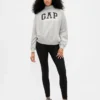 Zwaar French Terry oversized sweatshirt met logo en staande kraag