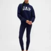 Zwaar French Terry oversized sweatshirt met logo en staande kraag