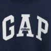 Zwaar French Terry oversized sweatshirt met logo en staande kraag