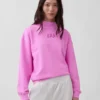 Zwaar French Terry oversized sweatshirt met staande kraag