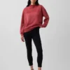 Zwaar French Terry oversized sweatshirt met staande kraag