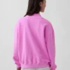 Zwaar French Terry oversized sweatshirt met staande kraag
