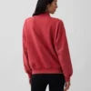 Zwaar French Terry oversized sweatshirt met staande kraag