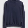 Zwaar French Terry oversized sweatshirt met staande kraag