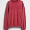 Zwaar French Terry oversized sweatshirt met staande kraag