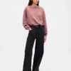 Zwaar French Terry-sweatshirt met bolle zoom