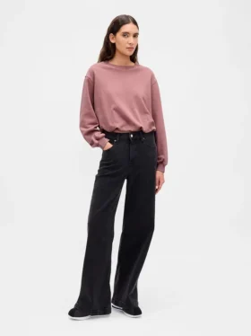 Zwaar French Terry-sweatshirt met bolle zoom